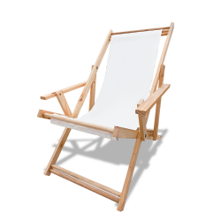 Cadeira Rustic Pinus - LONA - Branco