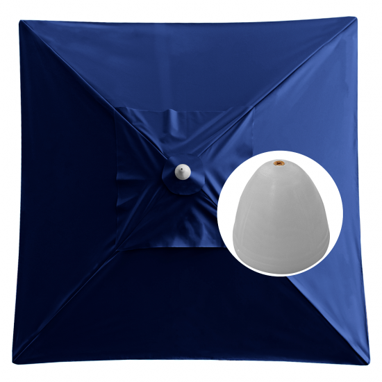 Ombrelone 160x160 Solasol Quadrado - Azul Royal