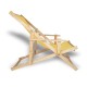 Cadeira Espreguiçadeira Rustic Pinus - Amarela