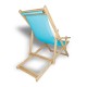 Cadeira Espreguiçadeira Rustic Pinus - Azul Bebê
