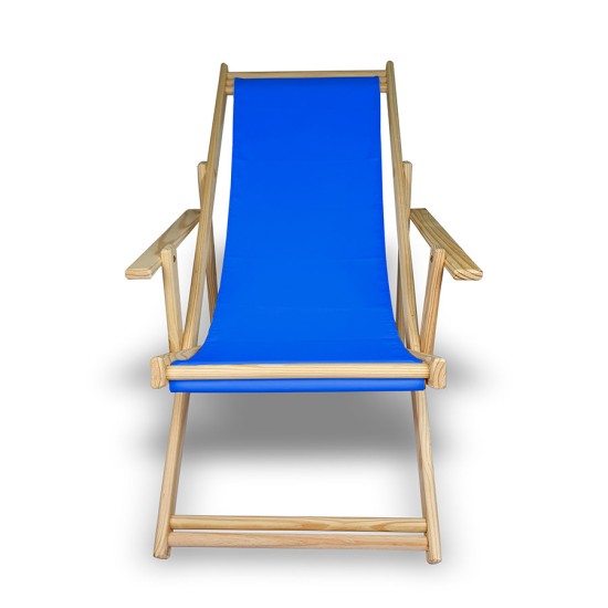 Cadeira Espreguiçadeira Rustic Pinus - Azul Celeste