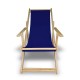Cadeira Espreguiçadeira Rustic Pinus - Azul Marinho