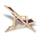 Cadeira Espreguiçadeira Rustic Pinus - Roxo