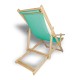 Cadeira Espreguiçadeira Rustic Pinus - Verde Agua