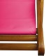 Cadeira Espreguiçadeira de Madeira - Veneza Rosa Pink