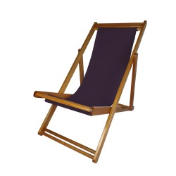 Cadeira Espreguiçadeira de Madeira - Veneza Roxo