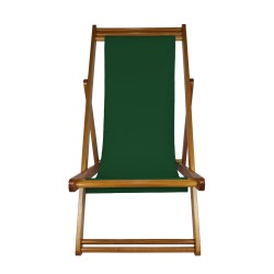Cadeira Espreguiçadeira de Madeira - Veneza Verde Bandeira