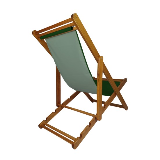 Cadeira Espreguiçadeira de Madeira - Veneza Verde Militar